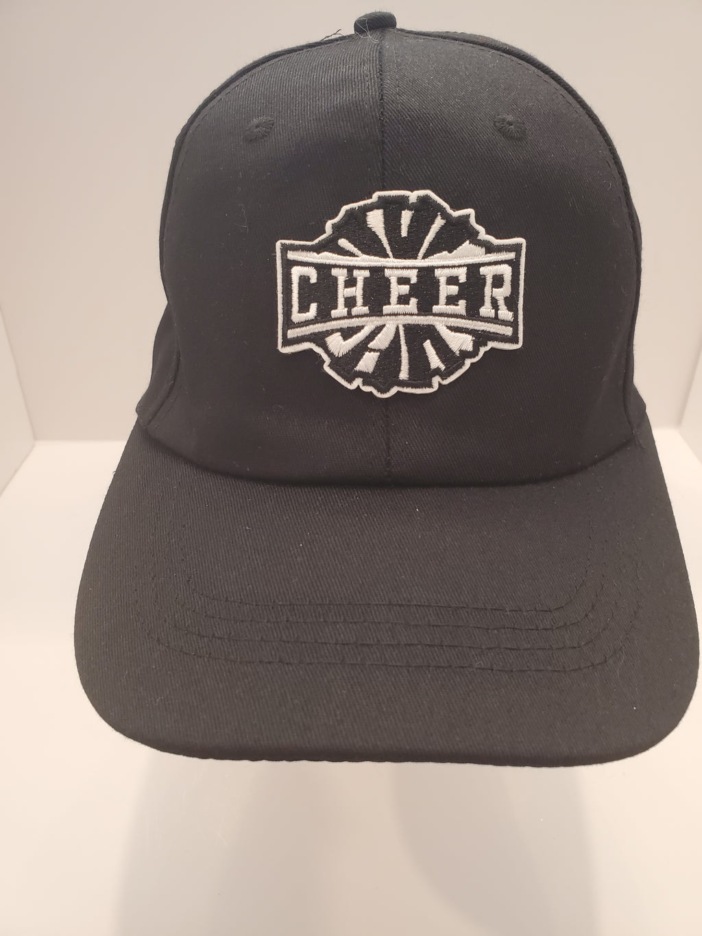 Classic Black “CHEER” Embroidered Cap