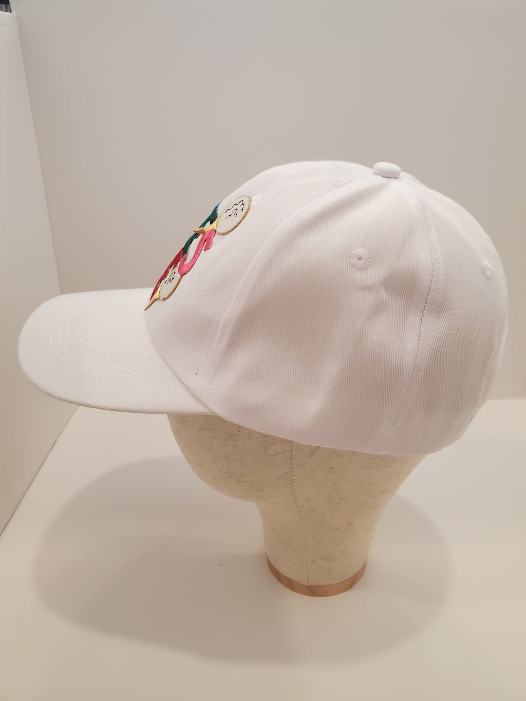 White “Tees Me” Embroidered Golf Cap