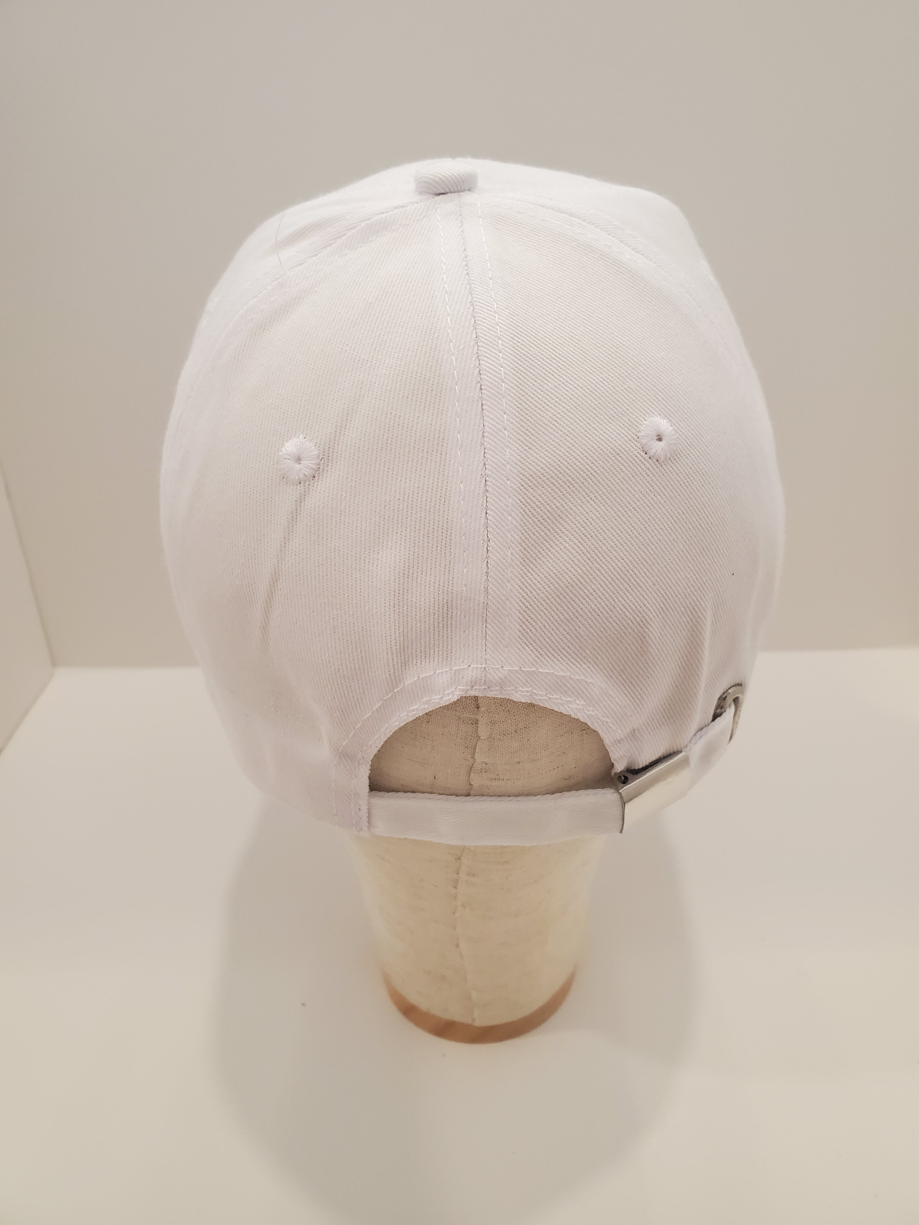 White “GOLF” Embroidered Cap