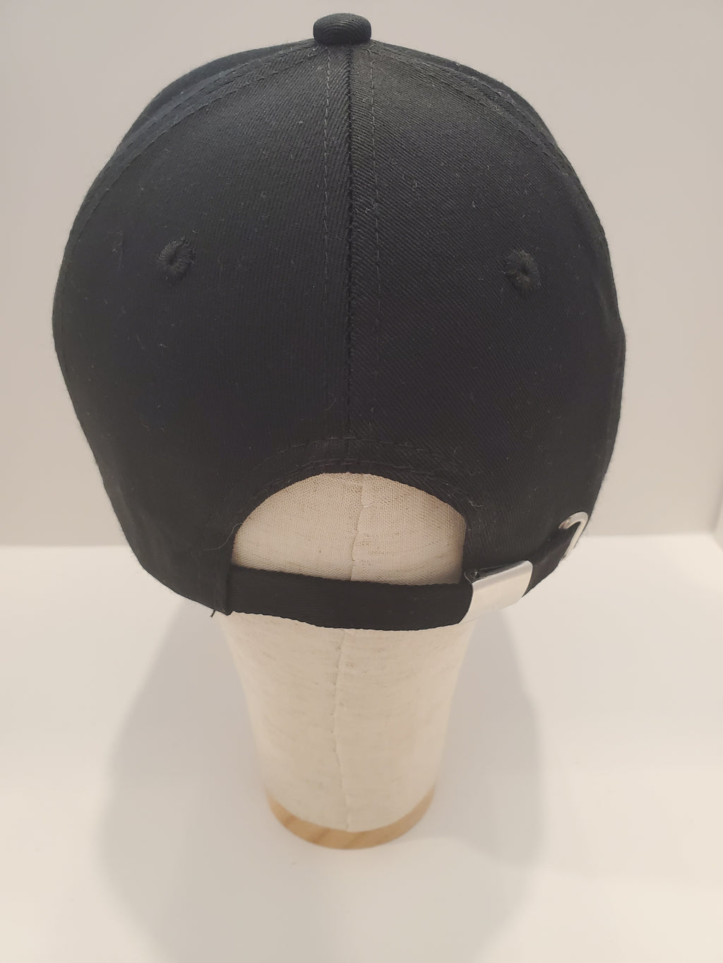 Black Baseball Cap with Red Rose Embroidery