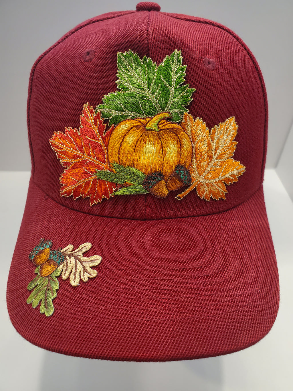 Harvest Pumpkin Embroidered Baseball Cap