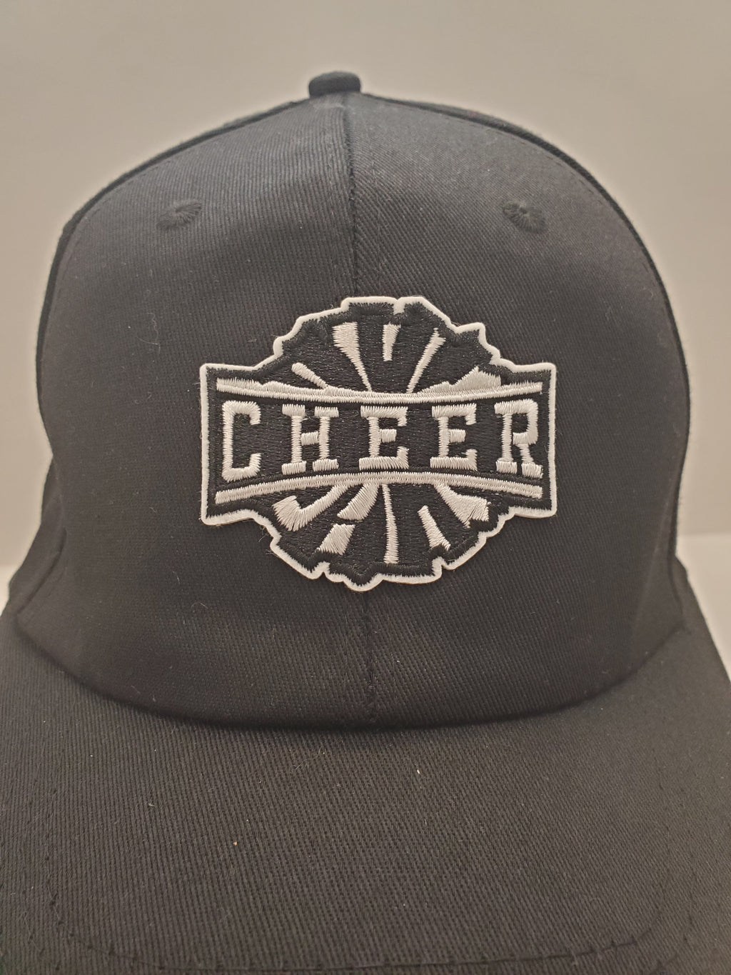Classic Black “CHEER” Embroidered Cap