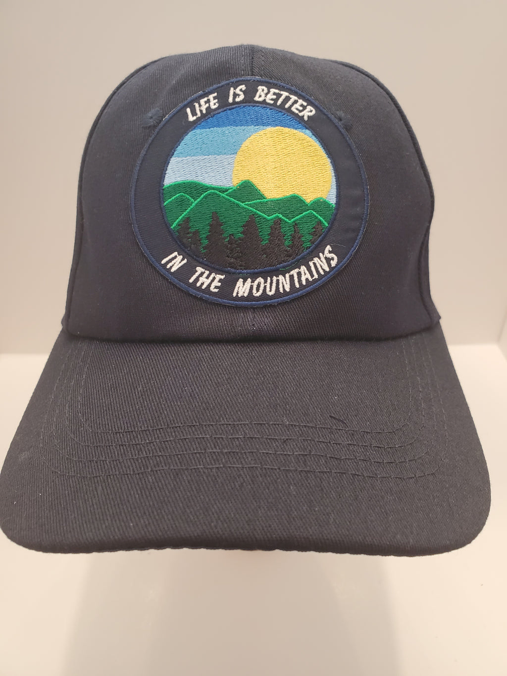 “Life Is Better in the Mountains” Embroidered Baseball Cap