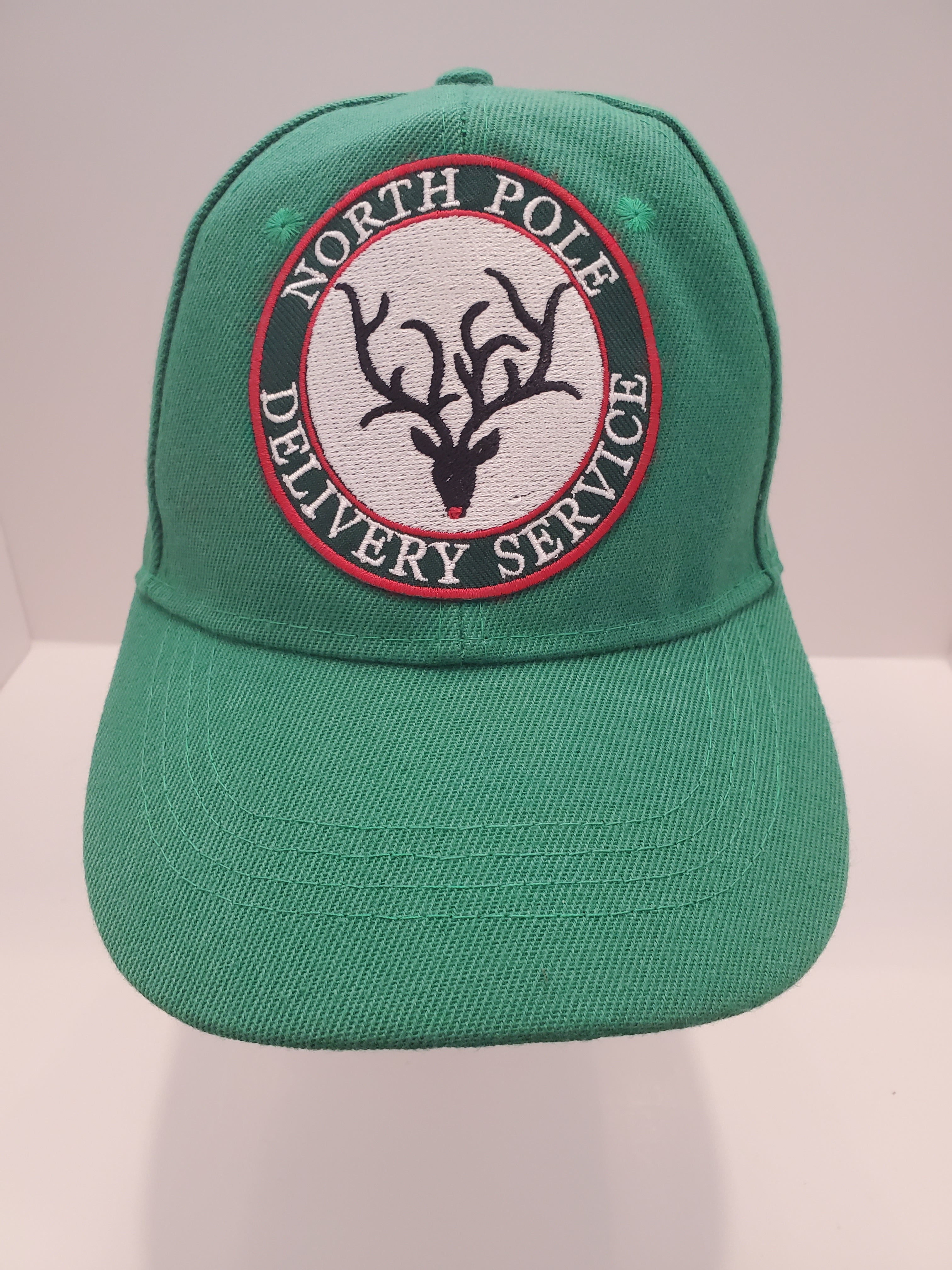 Green “North Pole Delivery Service” Embroidered Cap
