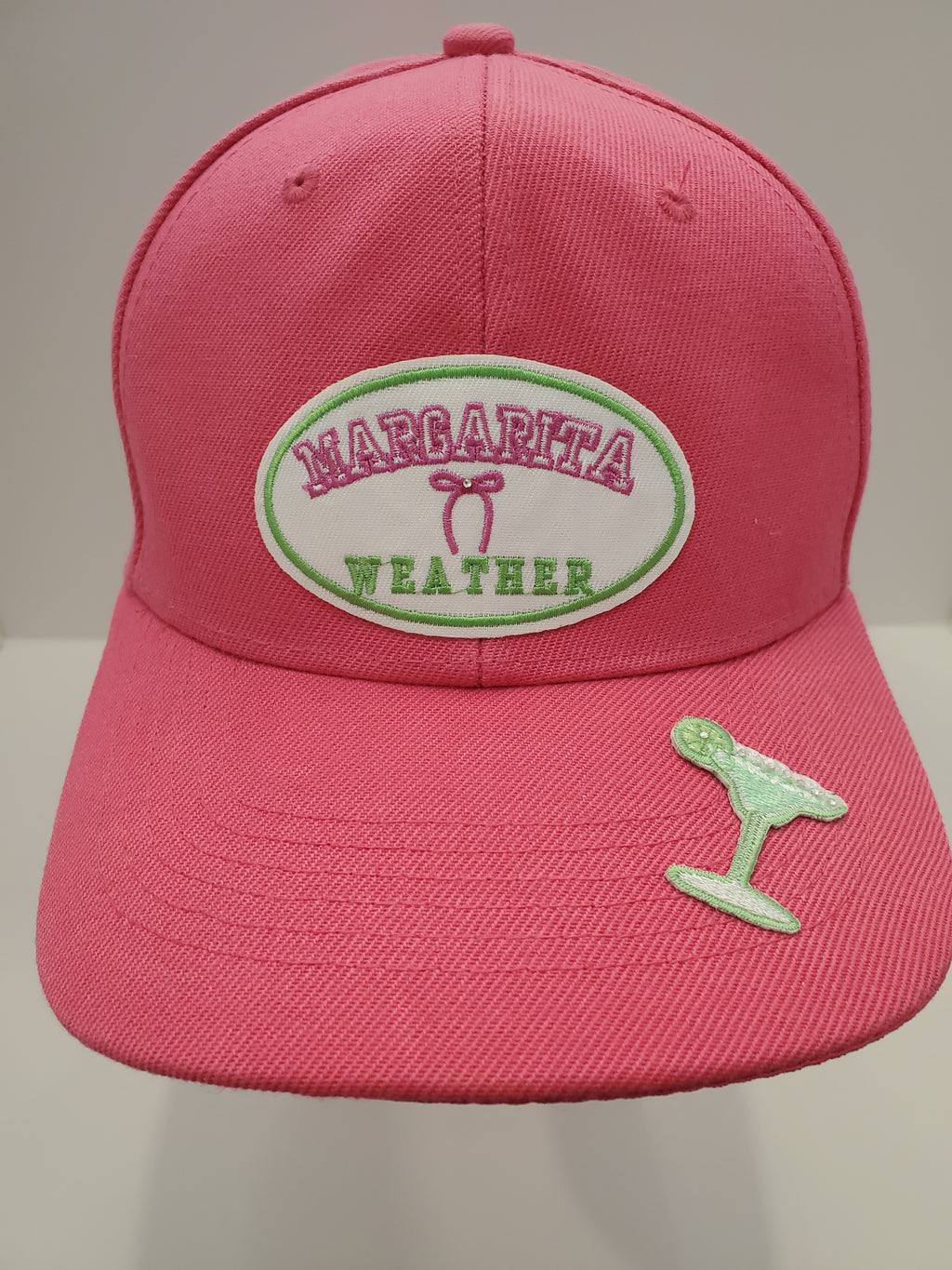 Pink “Margarita Weather” Embroidered Cap